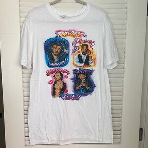 White Graphic T-Shirt with Colorful Design